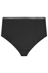 YOURS Plus Size Black Dobby Lace Full Brief | Yours Clothing 6