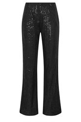 LTS Tall Black Embellished Wide Leg Trousers | Long Tall Sally 6