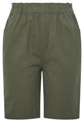 YOURS Curve Khaki Green Cool Cotton Shorts