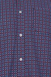 BadRhino Big & Tall Navy Blue Geometric Print Party Shirt | BadRhino 2