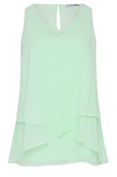 YOURS LONDON Curve Mint Green Layered Blouse