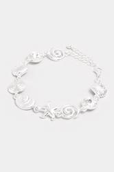 Silver Tone Shell Charm Bracelet | Yours Clothing 3