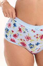 YOURS 5 PACK Plus Size Blue & Pink Floral Full Briefs | Yours Clothing 6