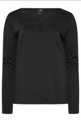 LTS Tall Black Square Notch Neck Top | Long Tall Sally 5