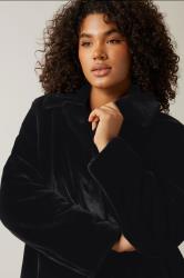 EVANS Plus Size Black Faux Fur Coat | Evans 4