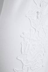 Plus Size White Lace Cropped Leggings | Yours Clothing 5