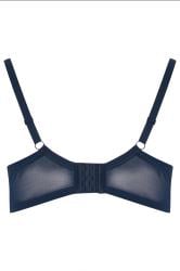 YOURSET 2 PACK Plus Size Navy Blue & White Floral Embroidered Underwired Bras | Yours Clothing 9