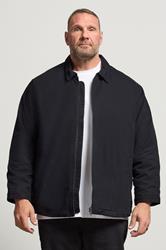 JACK & JONES Big & Tall Black Dover Worker Jacket | BadRhino 3