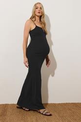 LTS Tall Maternity Black Bodycon Cami Maxi Dress | Long Tall Sally 2