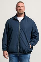 JACK & JONES Big & Tall Navy Blue Bomber Jacket | BadRhino 3