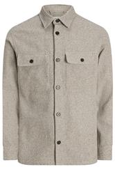 JACK & JONES Big & Tall Brown Woven Check Overshirt | BadRhino 2