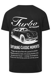 JACK & JONES Big & Tall 2 Pack White & Black Graphic T-Shirts | BadRhino 7