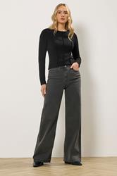 LTS Tall Women's Black Seam Front Top | Long Tall Sally 1