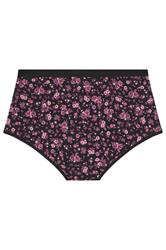 YOURSET 5 PACK Plus Size Burgundy Red Floral Full Briefs | Yours Clothing 10