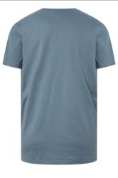 LYLE & SCOTT Big & Tall Blue Plain T-Shirt | BadRhino 4