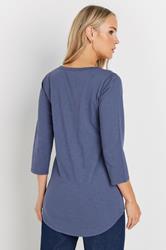 LTS Tall 2 PACK Light Pink & Blue Cotton Henley Tops | Long Tall Sally 6