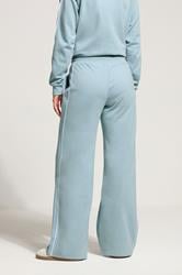 LTS Tall Women's Light Blue Piped Wide Leg Joggers | Long Tall Sally 4