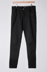 EVANS Curve Black High Waisted Skinny Jeans