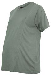 BUMP IT UP MATERNITY Curve Sage Green Nursing Modal T-Shirt
