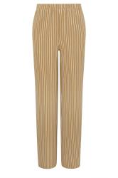 LTS Tall Women's Natural Brown Stripe Wide Leg Trousers | Long Tall Sally 5
