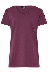 LTS Tall 2 PACK Green & Purple Cotton V-Neck T-Shirts | Long Tall Sally  8
