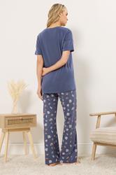 LTS Tall Women's Charcoal Grey Breakfast Graphic Cotton Pyjama Set | Long Tall Sally 2
