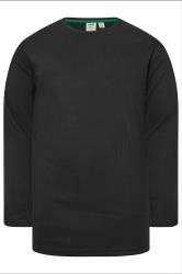 D555 Big & Tall Black Thermal Long Sleeve T-Shirt | BadRhino 2