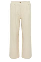 PixieGirl Petite Natural Brown Wide Leg Trousers