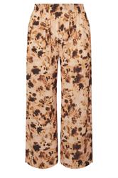 LIMITED COLLECTION Plus Size Brown Abstract Animal Print Wide Leg Trousers | Yours Clothing 5