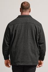 BadRhino Big & Tall Charcoal Grey Premium Button Down Shacket | BadRhino 2