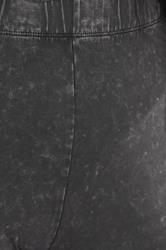 YOURS Plus Size Black Acid Wash Leggings | Yours Clothing 4