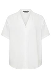 YOURS Curve White Linen Shirt