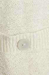 LTS Tall Ivory White Knitted Metallic Button Vest Top | Long Tall Sally 5