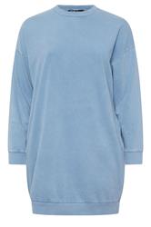 YOURS Curve Light Blue Sweatshirt Dress