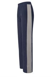 LTS Tall Navy Blue Side Stripe Fitted Straight Leg Joggers