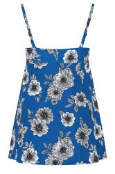 YOURS Plus Size Blue Floral Print Tummy Control Swim Dress | Yours Clothing 9