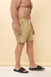 BadRhino Big & Tall Brown Abstract Print Swim Shorts | BadRhino 5