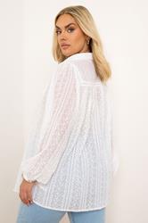 YOURS Plus Size White Embroidered Shirt | Yours Clothing 4