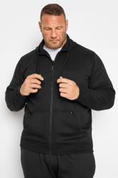 D555 Rockford Black Cantor Zip Through Hoodie | BadRhino 3