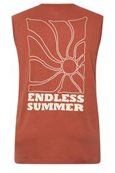 BadRhino Big & Tall Orange Graphic Vest Top | BadRhino 8