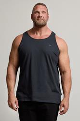 BadRhino Navy Blue Plain Vest Top | BadRhino 3