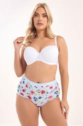 YOURS 5 PACK Plus Size Blue & Pink Floral Full Briefs | Yours Clothing 4