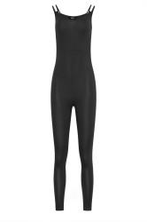 LTS Tall Maternity Black Sleeveless Unitard Jumpsuit