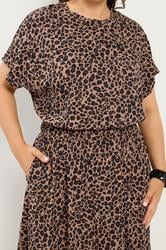 YOURS Plus Size Brown Leopard Maxi Dress | Yours Clothing 4