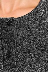 LTS Tall Black Metallic Crew Neck Cardigan | Long Tall Sally 5