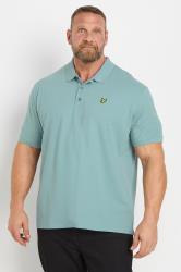 LYLE & SCOTT Big & Tall Light Blue Short Sleeve Polo Shirt | BadRhino 3