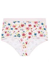 YOURS 5 PACK Plus Size Blue & Pink Floral Full Briefs | Yours Clothing 11