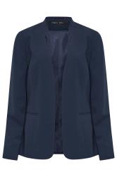 M&Co Petite Navy Blue Collarless Blazer | M&Co 6