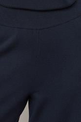 EVANS Plus Size Navy Blue Luxury Knitted Trousers | Evans 5