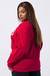 LIMITED COLLECTION Plus Size Red 'Texas Rodeo' Graphic Boot Sweatshirt | Yours Clothing 2